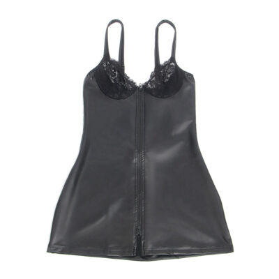 Subblime - 957575 vestido de couro com zíper preto l/xl subblime dresses caliente. Pt