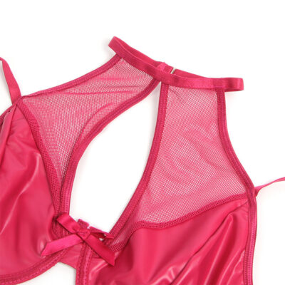 Subblime - 957605 conjunto de sutiã e saia de couro vermelho s/m subblime sets caliente. Pt