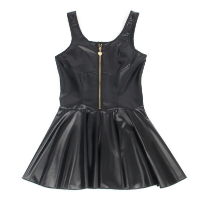 Subblime - 957674 vestido de couro com zíper de coração preto l/xl subblime dresses caliente. Pt