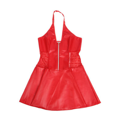 Subblime - 957735 vestido de couro com zíper de renda vermelho l/xl subblime dresses caliente. Pt