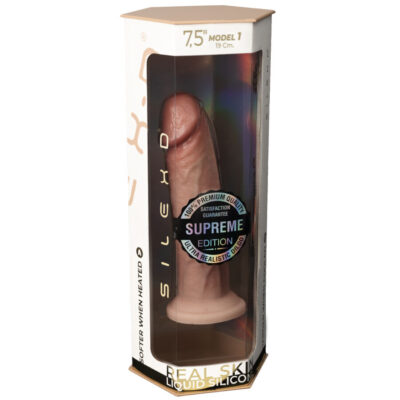 Silexd - modelo de pênis realístico 2 silicone termorativo premium 19 cm silexd caliente. Pt