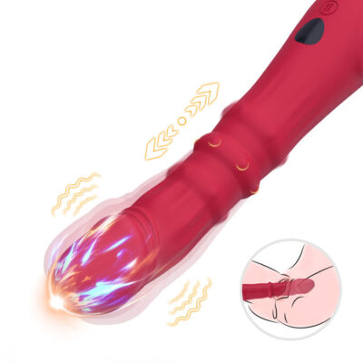 Armony - vibrador estimulador termo-ajustável point a dildo vermelho armony vibrators caliente. Pt