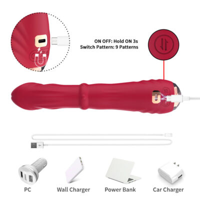 Armony - vibrador estimulador termo-ajustável point a dildo vermelho armony vibrators caliente. Pt