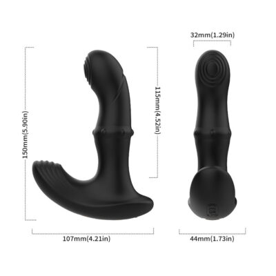 Armony - vibrador anal de próstata controle remoto preto armony anal caliente. Pt