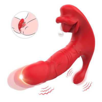 Alternative view of ARMONY - VIBRADOR ANAL CALCINHA C E ESTIMULADOR DO PONTO G CONTROLE REMOTO VERMELHO