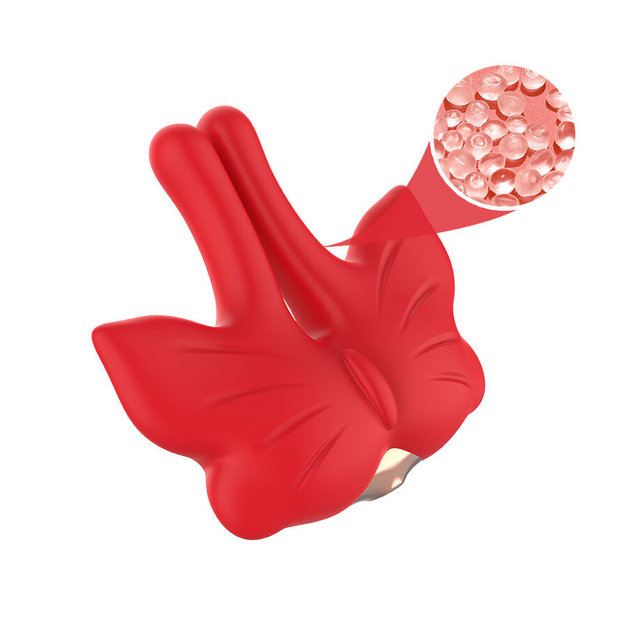 ARMONY - GRAMPOS MAGNÉTICOS PARA MAMILOS COM VIBRAÇÃO FORMATO BORBOLETA VERMELHO 6 Armony - grampos magnéticos para mamilos com vibração formato borboleta vermelho - image 6