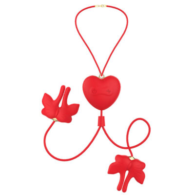 ARMONY - GRAMPOS MAGNÉTICOS PARA MAMILOS COM VIBRAÇÃO FORMATO BORBOLETA VERMELHO 16 Armony - grampos magnéticos para mamilos com vibração formato borboleta vermelho armony stimulators caliente. Pt