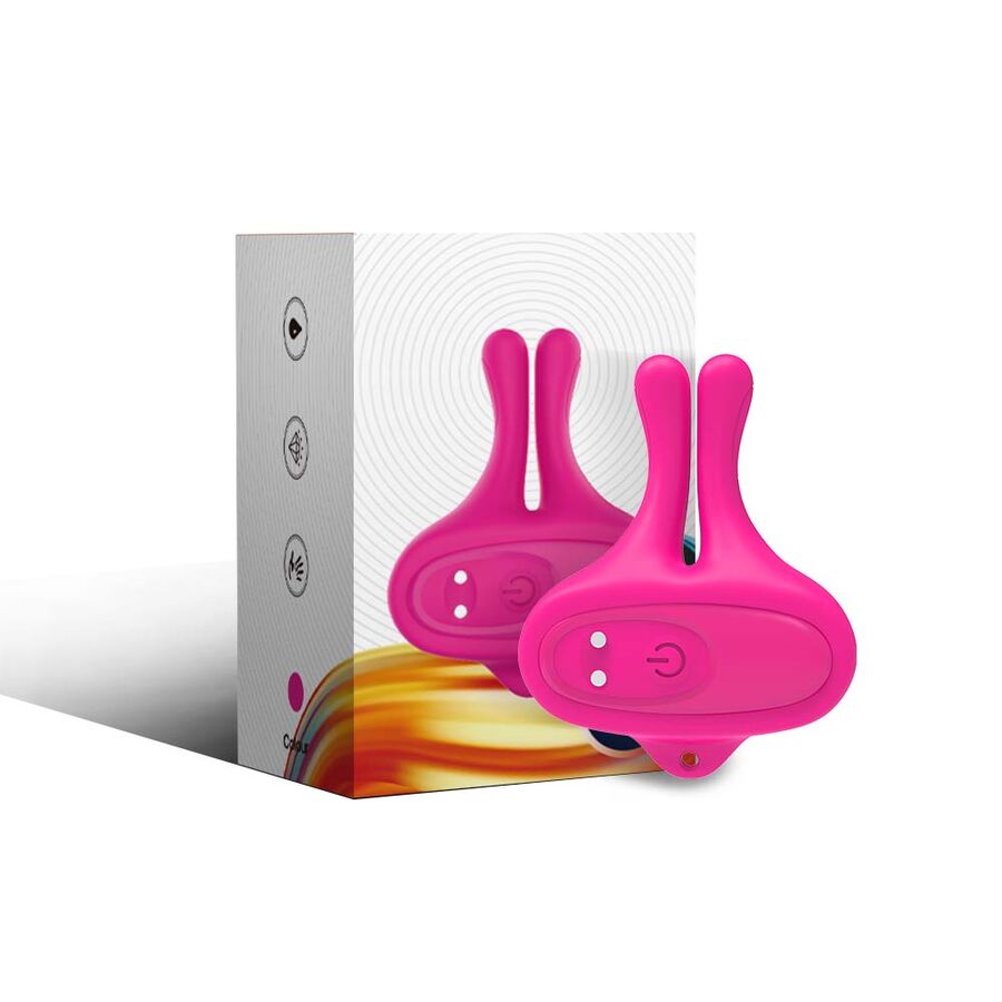 ARMONY - GRAMPOS MAGNÉTICOS DE MAMILOS COM VIBRAÇÃO EM FORMA DE COELHO ROSA 1 Armony - grampos magnéticos de mamilos com vibração em forma de coelho rosa