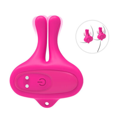 ARMONY - GRAMPOS MAGNÉTICOS DE MAMILOS COM VIBRAÇÃO EM FORMA DE COELHO ROSA 19 Armony - grampos magnéticos de mamilos com vibração em forma de coelho rosa armony stimulators caliente. Pt