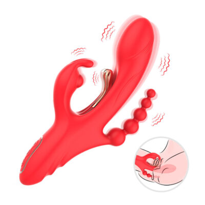 Alternative view of ARMONY - ESTIMULADOR DE PONTO G E CLITÓRIS VIBRADOR VERMELHO