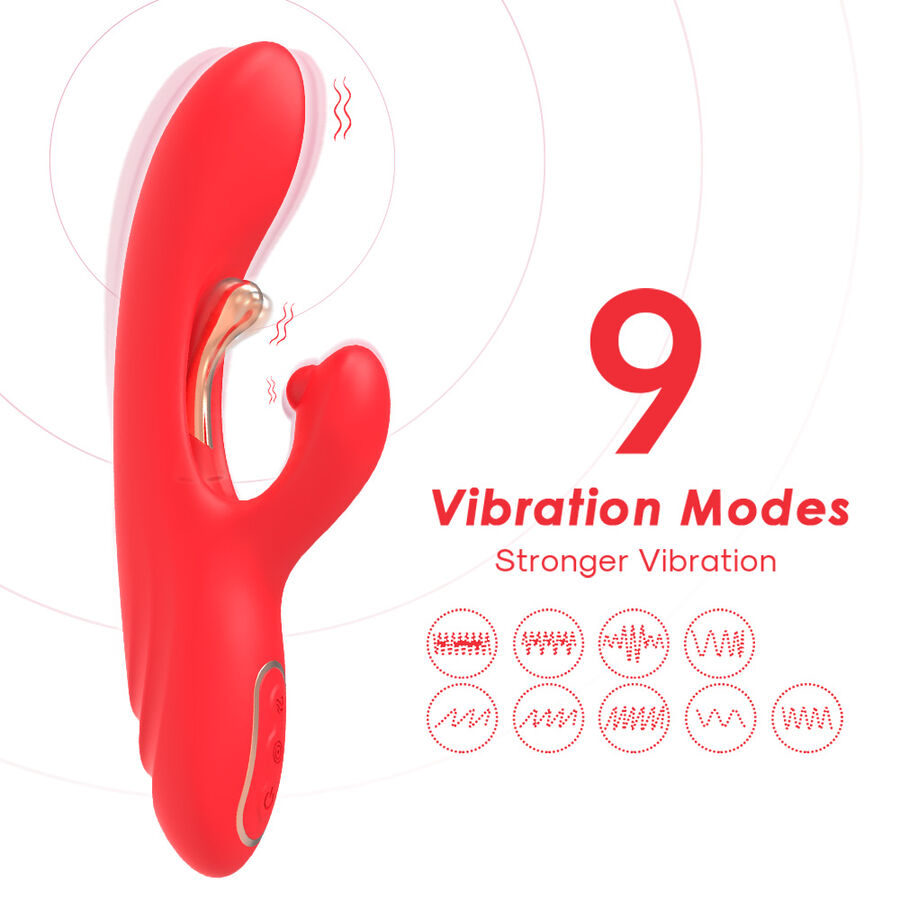 ARMONY - VIBRADOR ESTIMULADOR DE PONTO G E CLITÓRIS COM LÍNGUA OSCILANTE VERMELHO 3 Armony - vibrador estimulador de ponto g e clitóris com língua oscilante vermelho - image 3