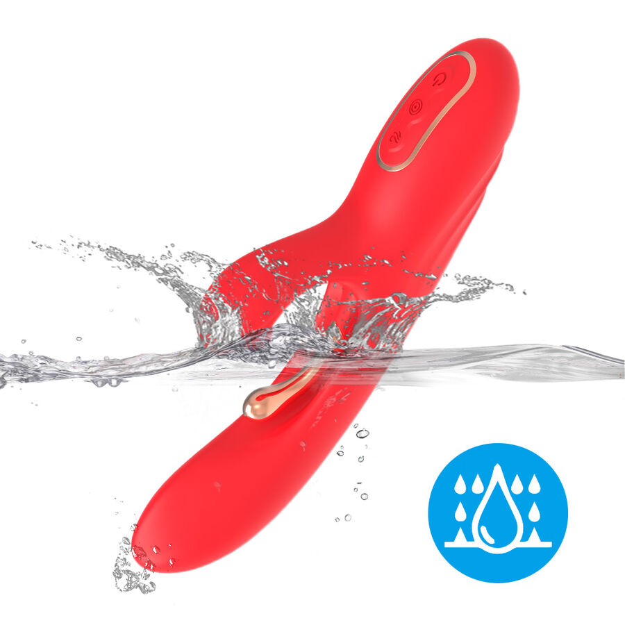 ARMONY - VIBRADOR ESTIMULADOR DE PONTO G E CLITÓRIS COM LÍNGUA OSCILANTE VERMELHO 7 Armony - vibrador estimulador de ponto g e clitóris com língua oscilante vermelho - image 7