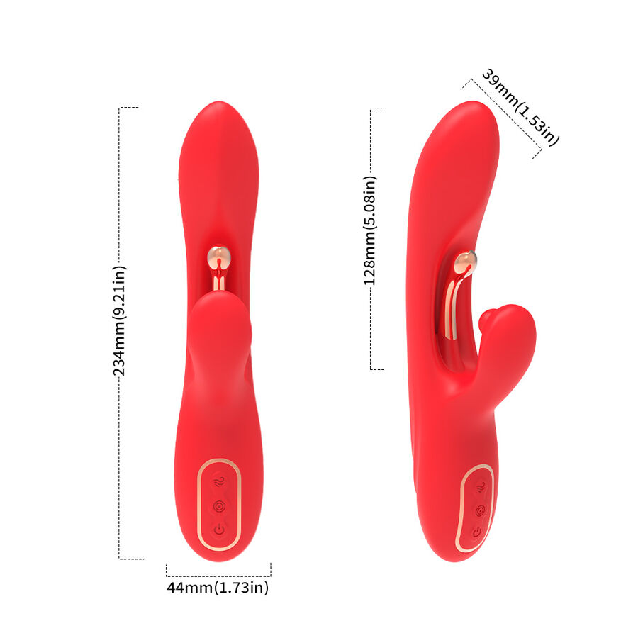 ARMONY - VIBRADOR ESTIMULADOR DE PONTO G E CLITÓRIS COM LÍNGUA OSCILANTE VERMELHO 6 Armony - vibrador estimulador de ponto g e clitóris com língua oscilante vermelho - image 6
