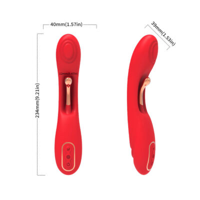 Armony - vibrador com língua oscilante vermelho armony vibrators caliente. Pt