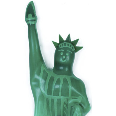 CONDOMERIE - PRESERVATIVOS NOVIDADES PINTADOS À MÃO ESTÁTUA DA LIBERDADE MODELO XL