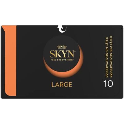 Skyn - preservativos grandes com ajuste extra 10 unidades skyn caliente. Pt
