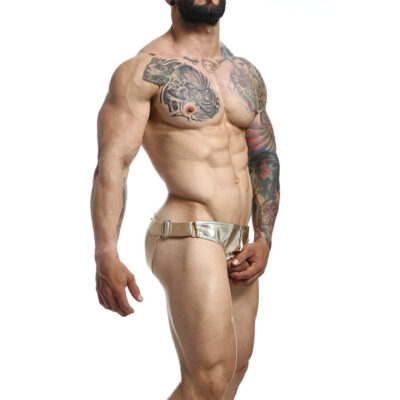 Mob - dngeon jockstrap anel de pé dourado tamanho único mob caliente. Pt