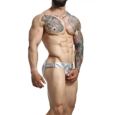 Mob - anel peniano dngeon jockstrap prata tamanho único mob caliente. Pt