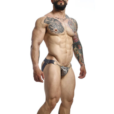 Mob - dngeon snap jockstrap cinza tamanho único mob caliente. Pt