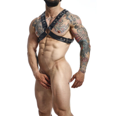 Mob - dngeon black chain harness tamanho único x mob caliente. Pt