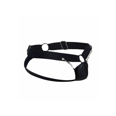 Mob - dngeon black chain jockstrap tamanho único mob caliente. Pt