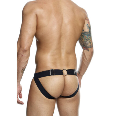 Mob - dngeon black chain jockstrap tamanho único mob caliente. Pt