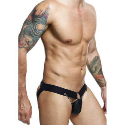Mob - dngeon black chain jockstrap tamanho único mob caliente. Pt