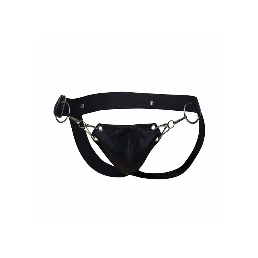 MOB - DNGEON JOCKSTRAP PRETO PRESSÃO TAMANHO ÚNICO 7 Mob - dngeon jockstrap preto pressão tamanho único - image 7