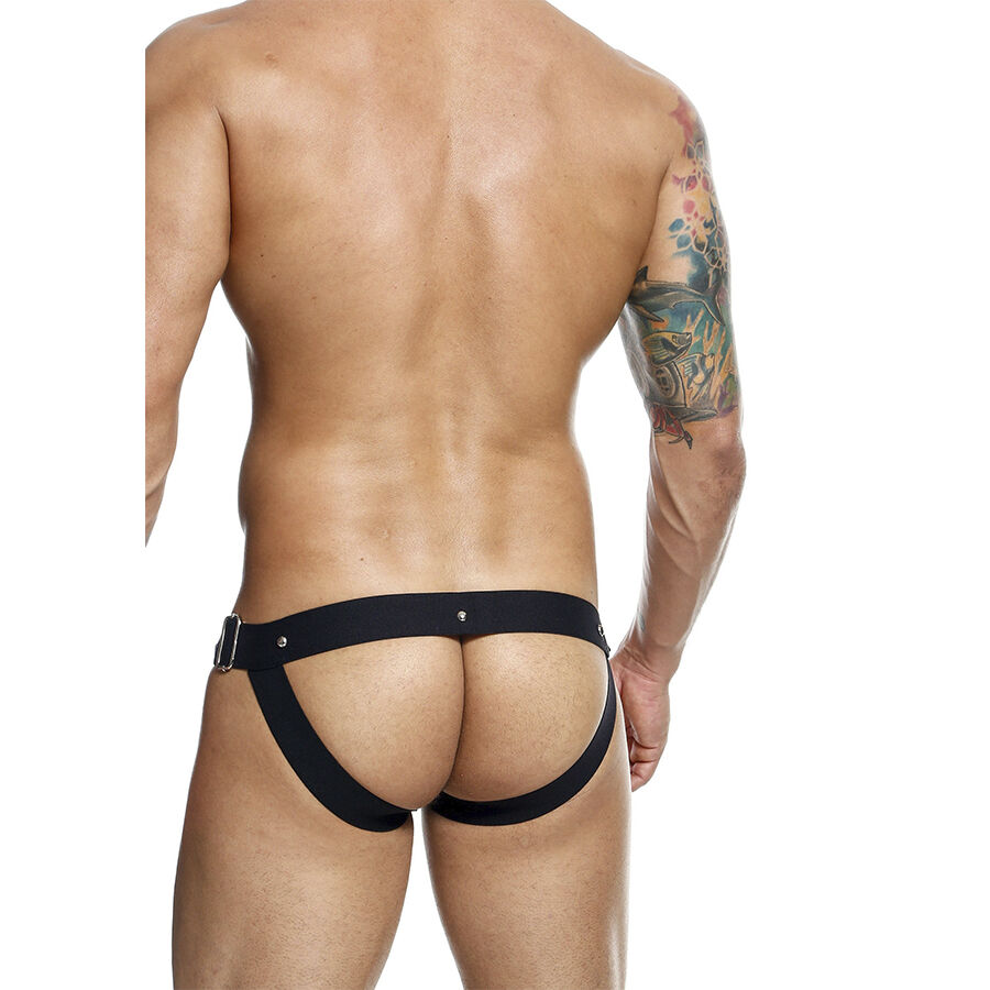MOB - DNGEON JOCKSTRAP PRETO PRESSÃO TAMANHO ÚNICO 4 Mob - dngeon jockstrap preto pressão tamanho único - image 4