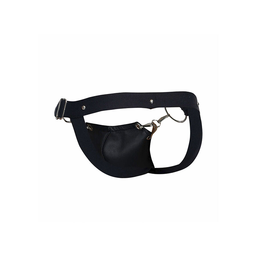 MOB - DNGEON JOCKSTRAP PRETO PRESSÃO TAMANHO ÚNICO 10 Mob - dngeon jockstrap preto pressão tamanho único - image 10