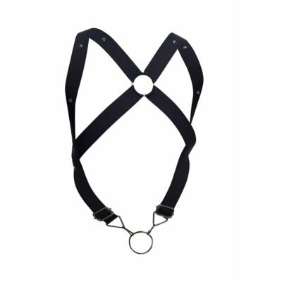 Mob - dngeon preto cross back harness tamanho único mob caliente. Pt