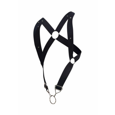 Mob - dngeon preto cross back harness tamanho único mob caliente. Pt