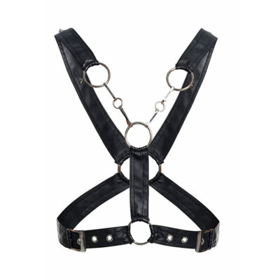 Mob - dngeon crossed black chain harness tamanho único mob caliente. Pt