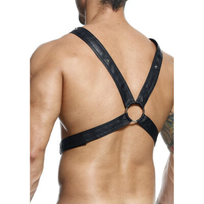 Mob - dngeon crossed black chain harness tamanho único mob caliente. Pt