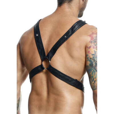 Mob - dngeon crossed black chain harness tamanho único mob caliente. Pt