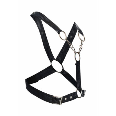 Mob - dngeon crossed black chain harness tamanho único mob caliente. Pt