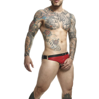Mob - dngeon jockstrap anel de pénis vermelho tamanho único mob caliente. Pt