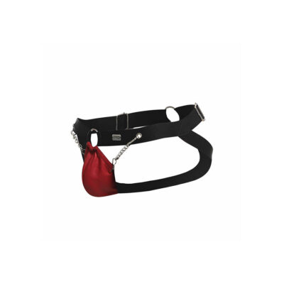 Mob - dngeon vermelho jockstrap com correntes tamanho único mob caliente. Pt