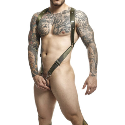 Alternative view of MOB - DNGEON CROSS BACK HARNESS VERDE TAMANHO ÚNICO