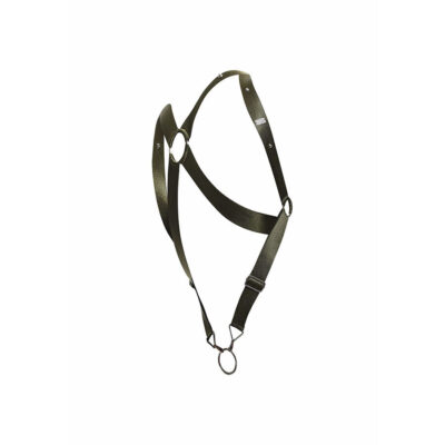 Mob - dngeon cross back harness verde tamanho único mob caliente. Pt