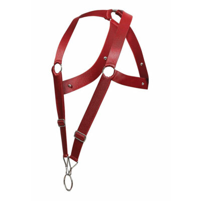 Mob - dngeon cross back harness vermelho tamanho único mob caliente. Pt