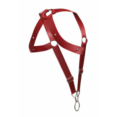 Mob - dngeon cross back harness vermelho tamanho único mob caliente. Pt