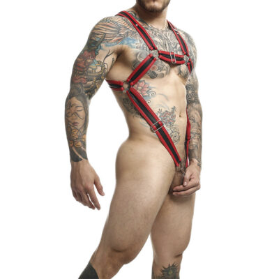 Alternative view of MOB - DNGEON RED CROSSED PENIS HARNESS TAMANHO ÚNICO