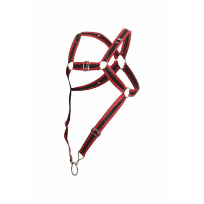 Mob - dngeon red crossed penis harness tamanho único mob caliente. Pt