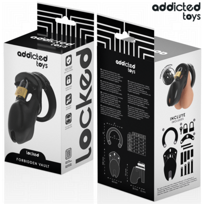 Addicted toys locked - gaiola para pênis forbidden vault 10 cm addicted toys locked caliente. Pt