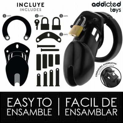 ADDICTED TOYS LOCKED - GAIOLA DE PÊNIS DE OBSIDIANA TAMANHO M 11 Addicted toys locked - gaiola de pênis de obsidiana tamanho m addicted toys locked caliente. Pt