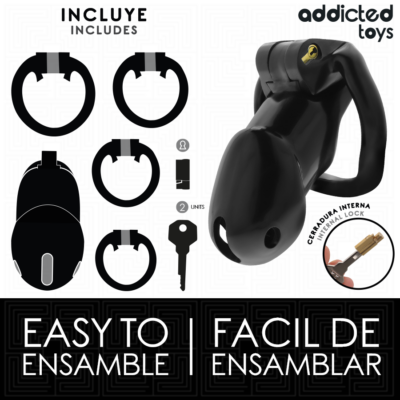 ADDICTED TOYS LOCKED - GAIOLA PENIANA MINDNIGHT CELL, TAMANHO L 10 Addicted toys locked - gaiola peniana mindnight cell, tamanho l addicted toys locked caliente. Pt