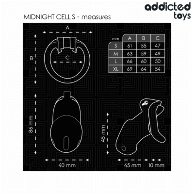 ADDICTED TOYS LOCKED - GAIOLA PENIANA MINDNIGHT CELL TAMANHO S 11 Addicted toys locked - gaiola peniana mindnight cell tamanho s addicted toys locked caliente. Pt