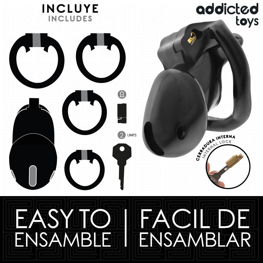 ADDICTED TOYS LOCKED - GAIOLA PENIANA MINDNIGHT CELL TAMANHO S 4 Addicted toys locked - gaiola peniana mindnight cell tamanho s - image 4