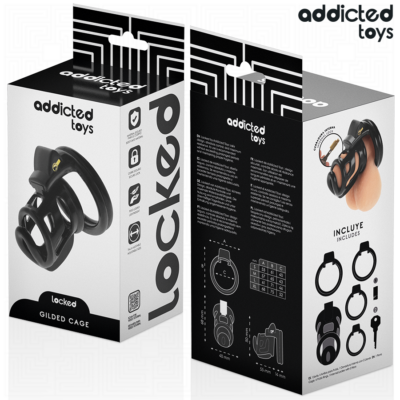 Addicted toys locked - gaiola gilden gaiola para pênis 8,5 cm addicted toys locked caliente. Pt